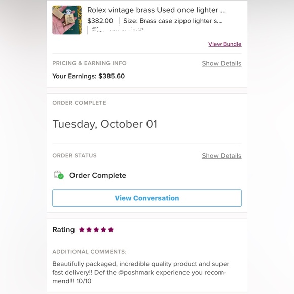 Posh 5 star ratings on my listings feed back 💗💗💗💗💗 - Picture 12 of 12